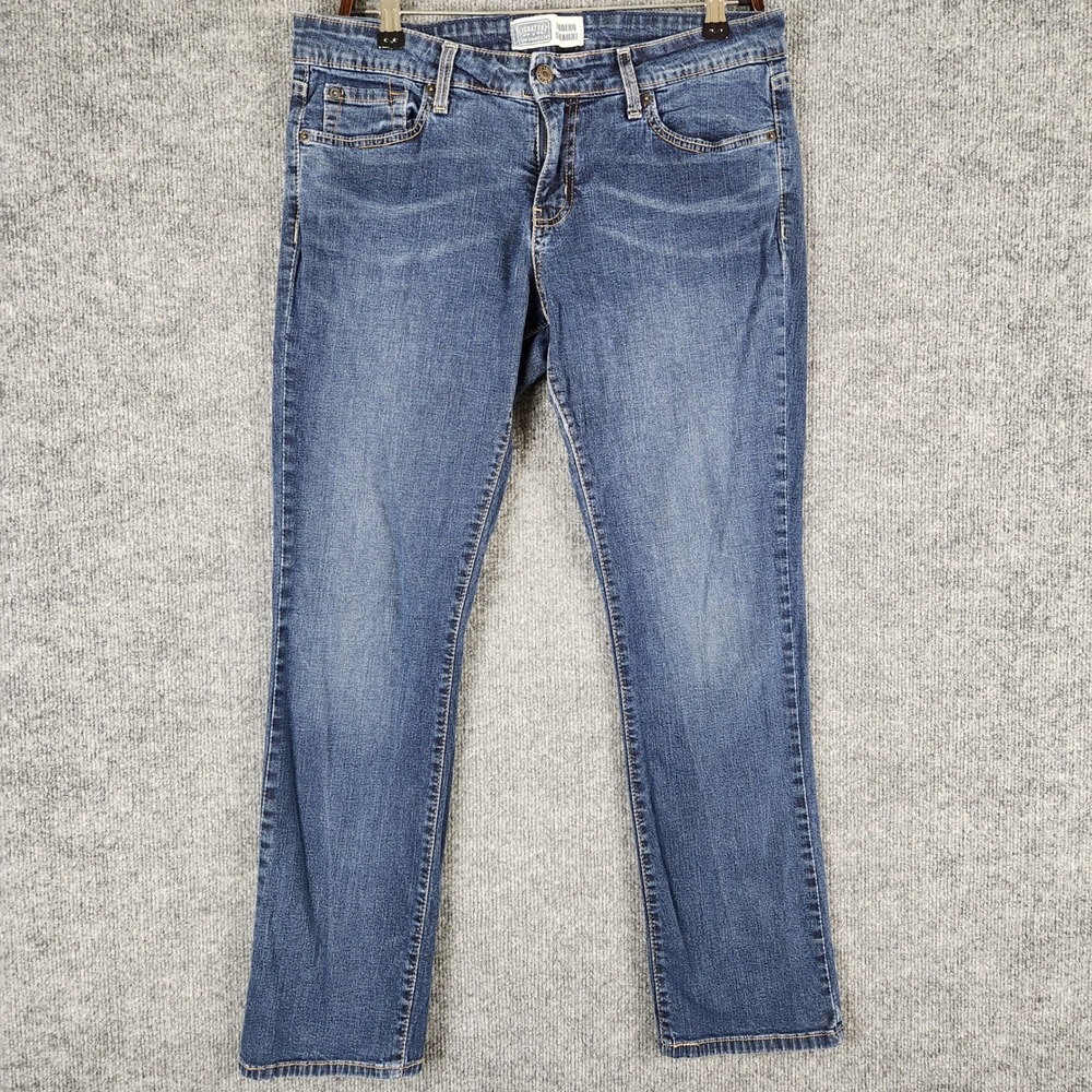 Signature by Levi Strauss Jeans Women Straight Medium Wash Blue Size 12 S/C